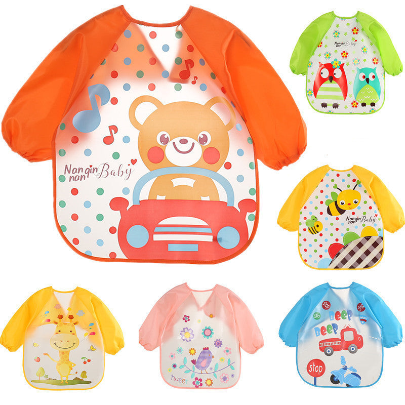 Food clothes baby clothes children's/ long-sleeved anti-dressing clothes