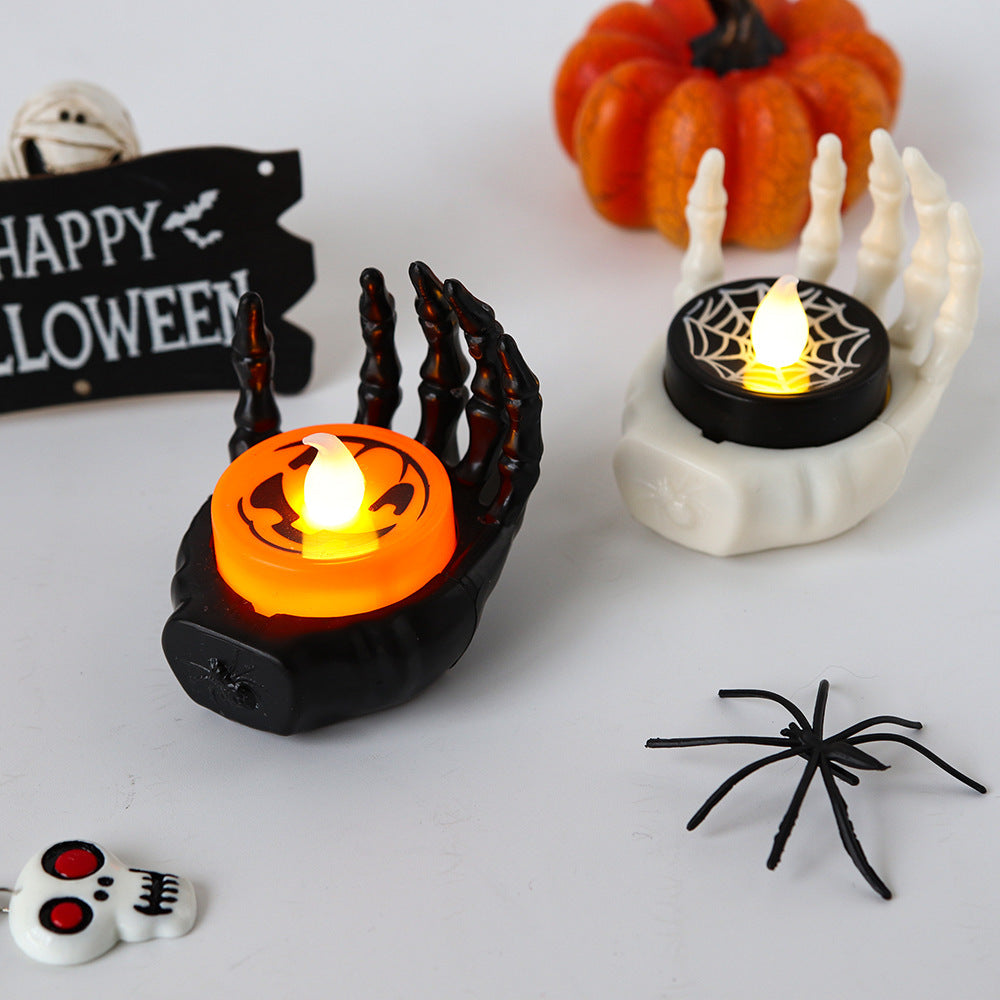Halloween Small Night Lamp LED -Electronic Luminous Decorative \Palm Candle Light
