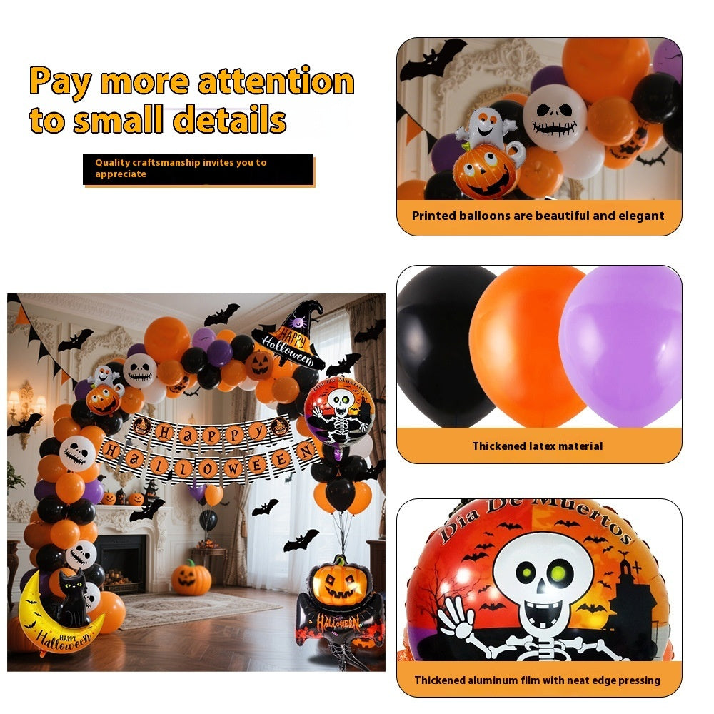 Halloween Hanging Flag Balloon Set- Party Decoration Supplies