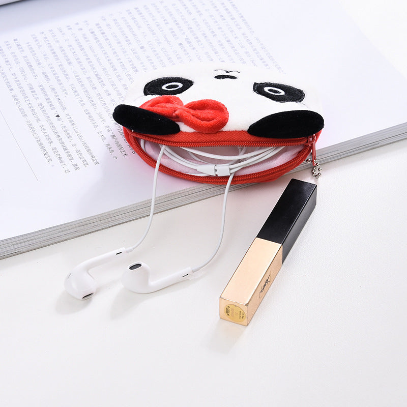 Cartoon Cute Portable Mini Plush- Earphone /Key /Coin Purse