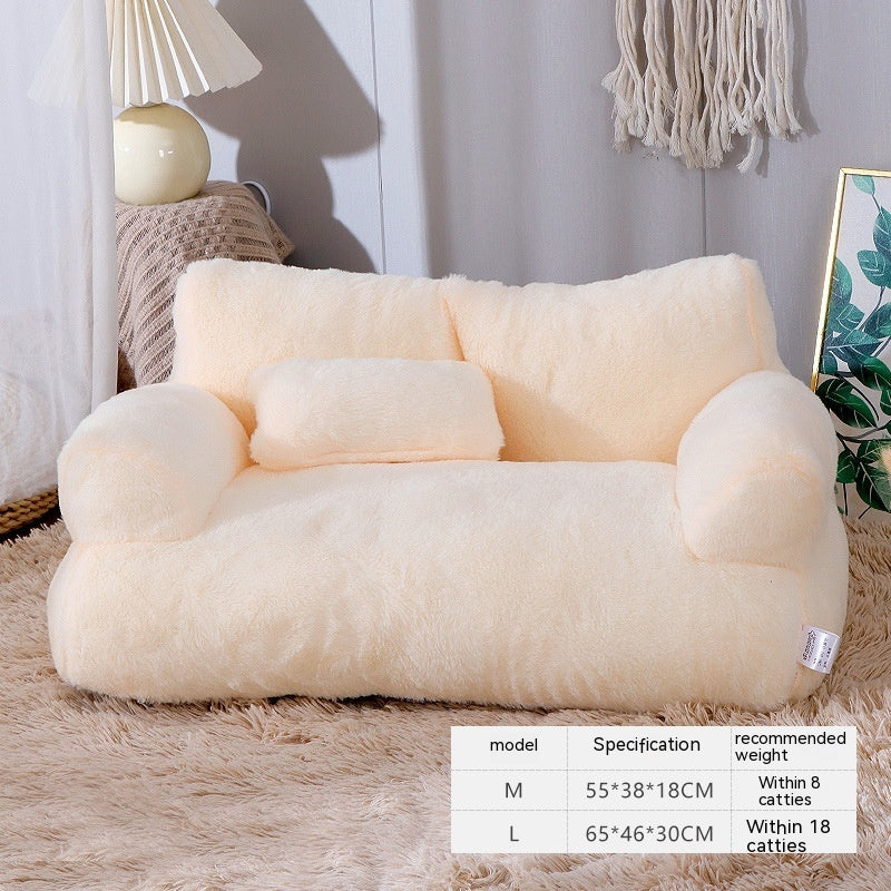Luxury Cat Bed -Sofa Winter Warm Cat Nest, For Small Medium Dogs -Cats ,Comfortable Plush Puppy Bed