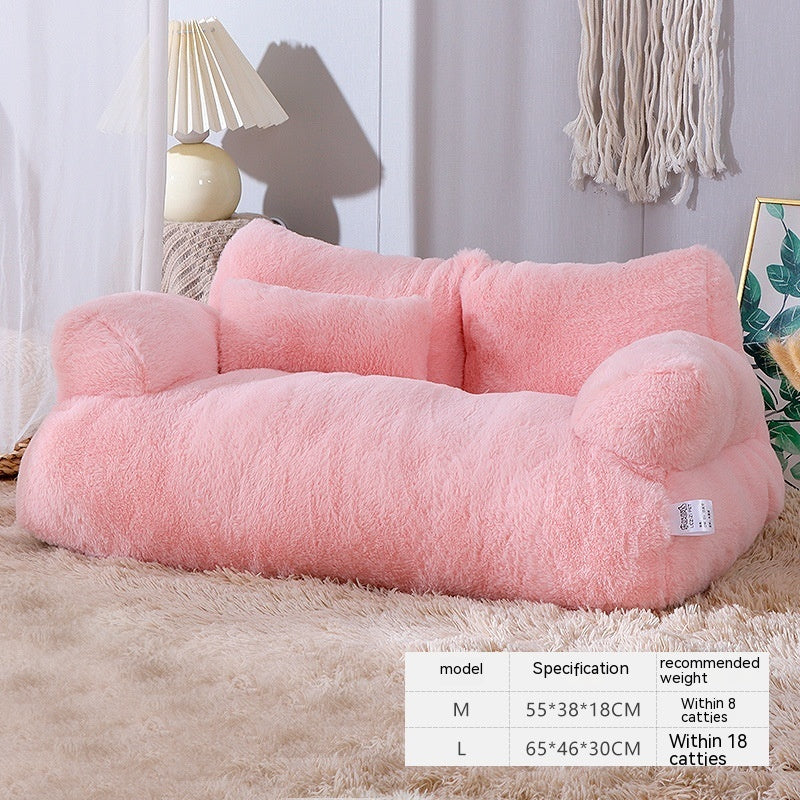 Luxury Cat Bed -Sofa Winter Warm Cat Nest, For Small Medium Dogs -Cats ,Comfortable Plush Puppy Bed