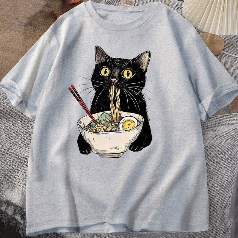 Noodle Ramen Cat T-Shirt