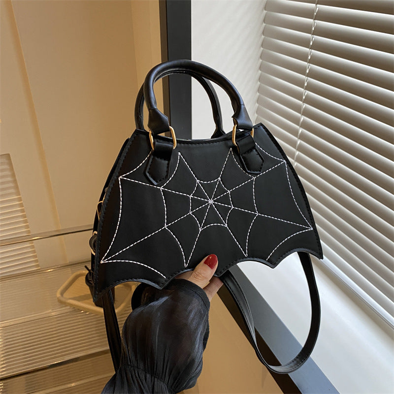 Halloween Spider Web Saddle Bags --Fashion Personality Crossbody Shoulder Bag With Handle- Women's Handbags