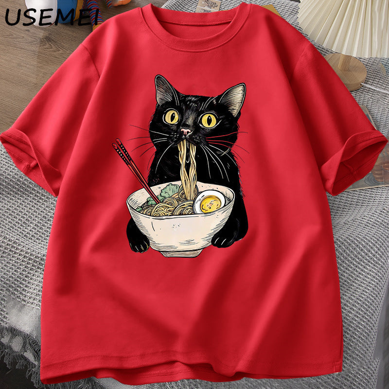 Noodle Ramen Cat T-Shirt