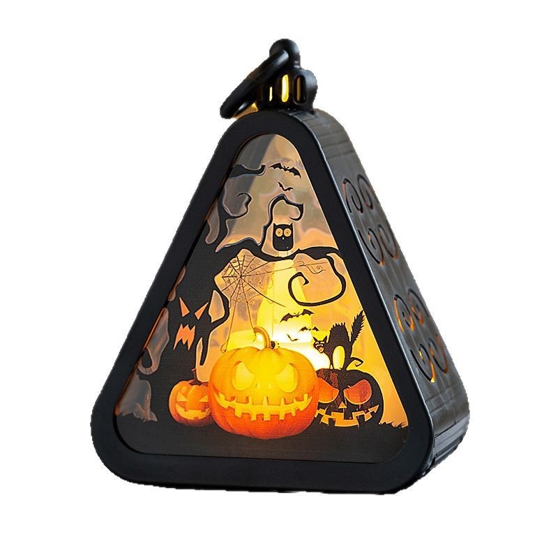 Halloween Decorations -Portable Pumpkin Lamp Layout Props