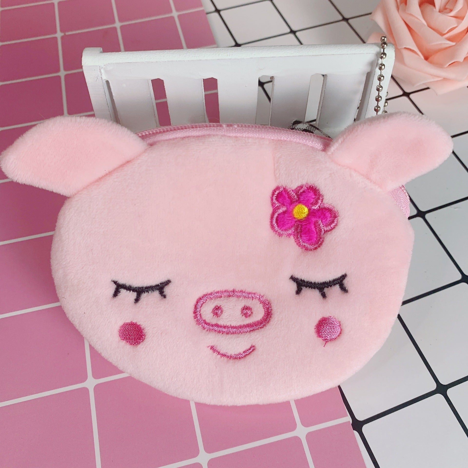 Cartoon Cute Portable Mini Plush- Earphone /Key /Coin Purse