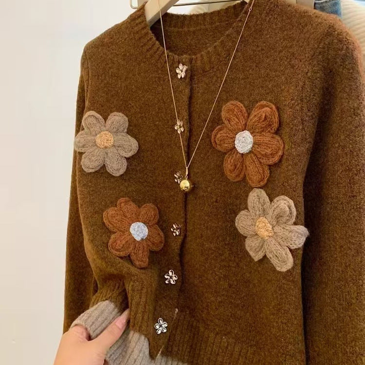 Flower Loose Sweater Women's Autumn