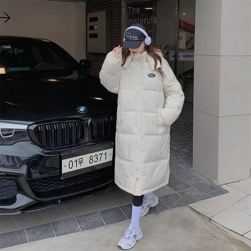 Cotton Jacket ,Mid-length Knee-length -Winter Thickening