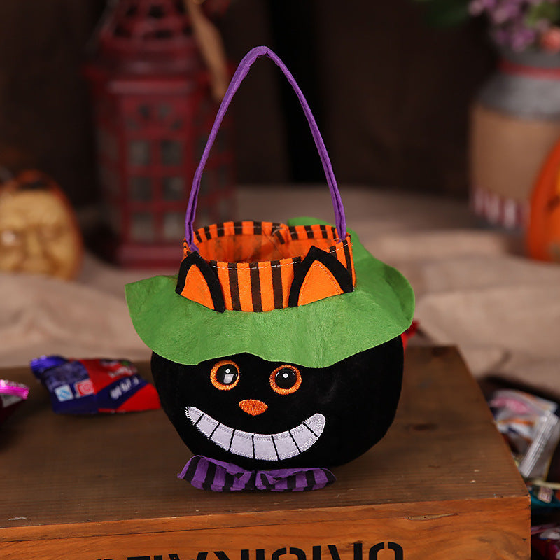 Cute Halloween Candy Bag \Halloween Pumpkin Pattern -Basket Kids Gifts