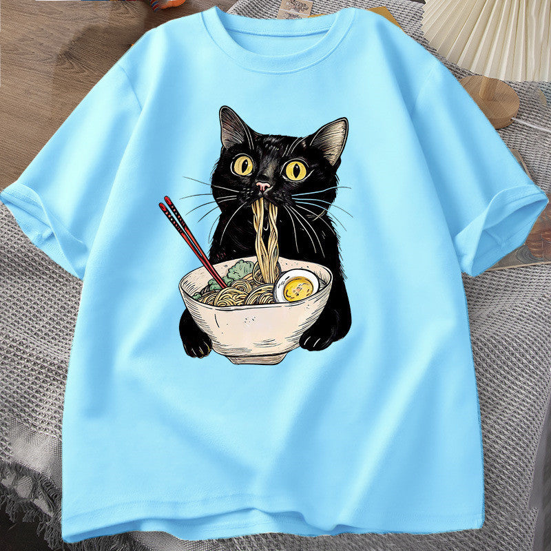 Noodle Ramen Cat T-Shirt