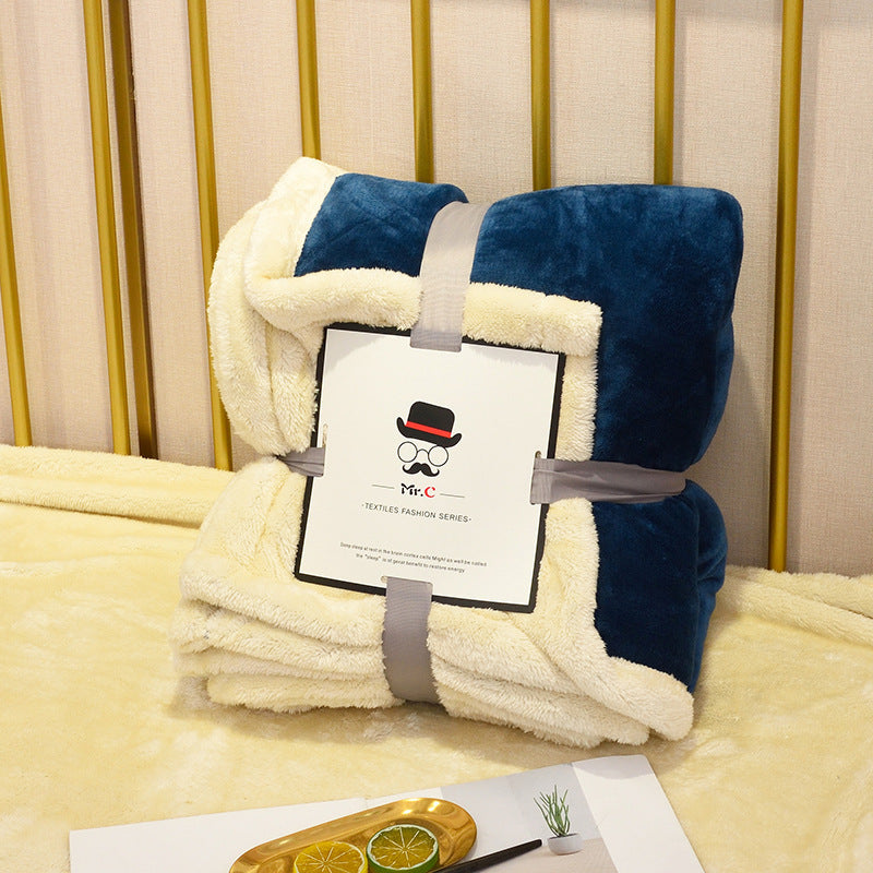 Flannel Blanket Plush - Decorative Sofa /Couch