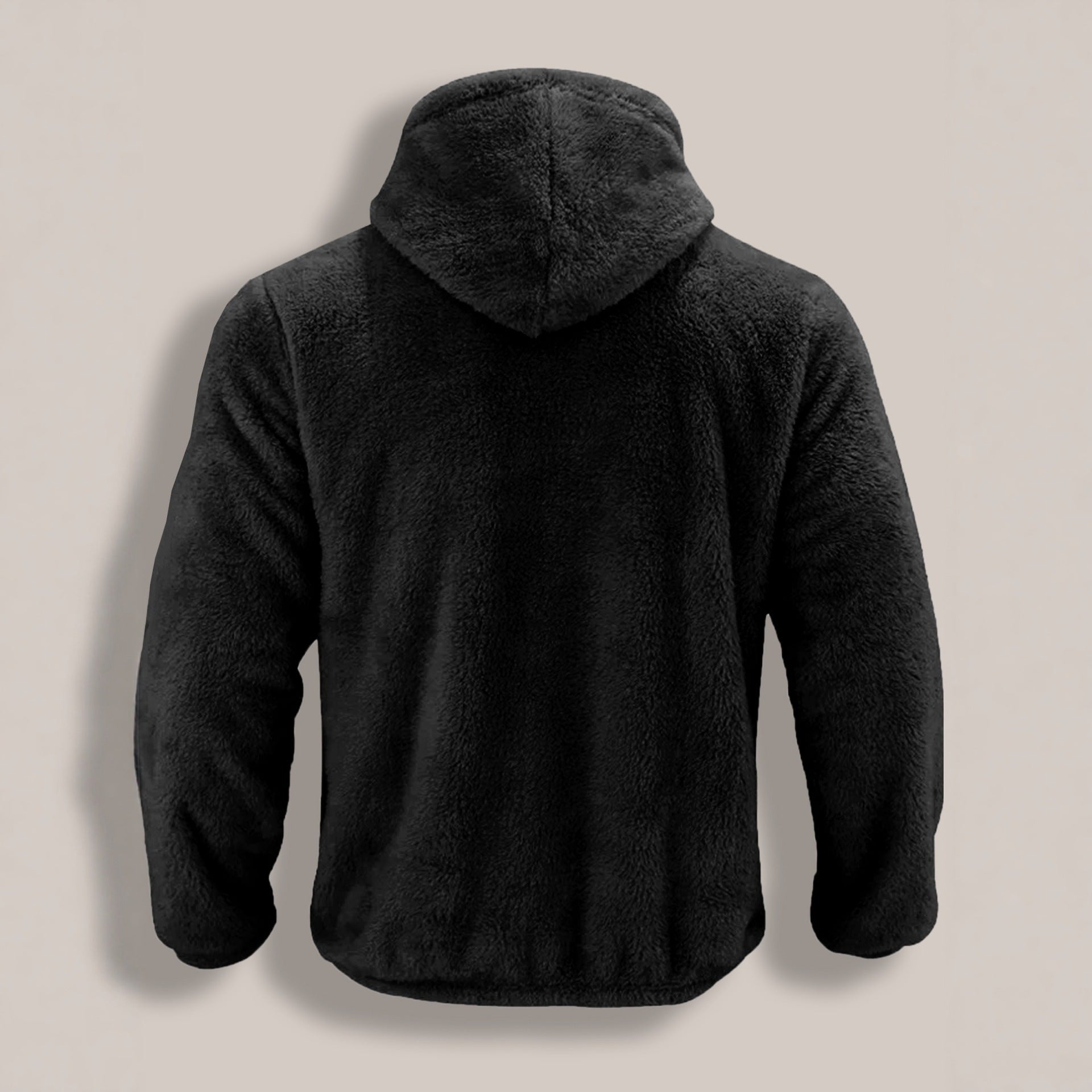 Winter New Men's Fleece Lined Padded Warm Keeping Hooded Jacket