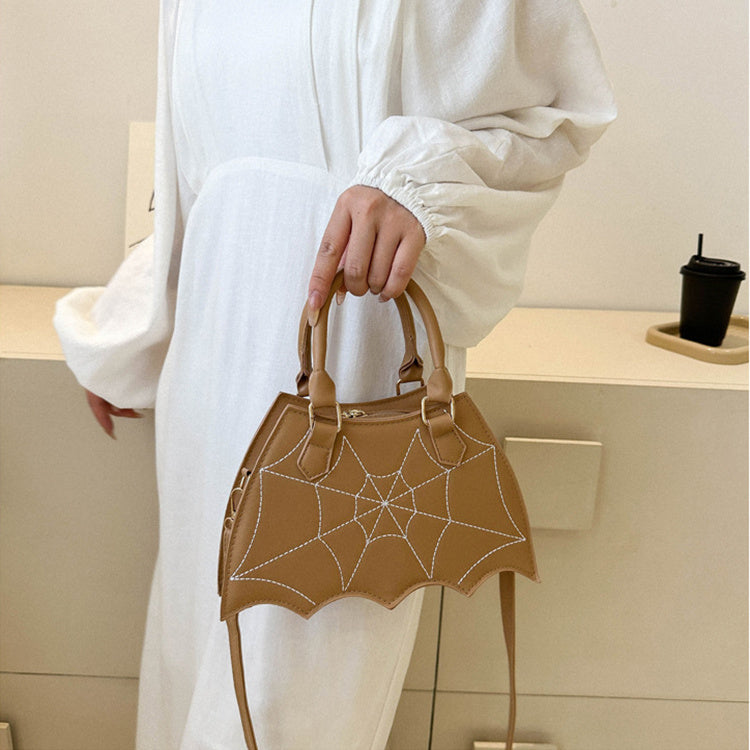 Halloween Spider Web Saddle Bags --Fashion Personality Crossbody Shoulder Bag With Handle- Women's Handbags