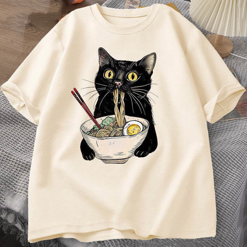 Noodle Ramen Cat T-Shirt