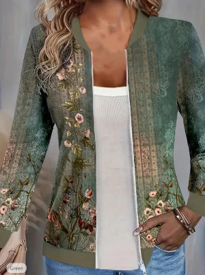 Printed Cardigan Women's Casual