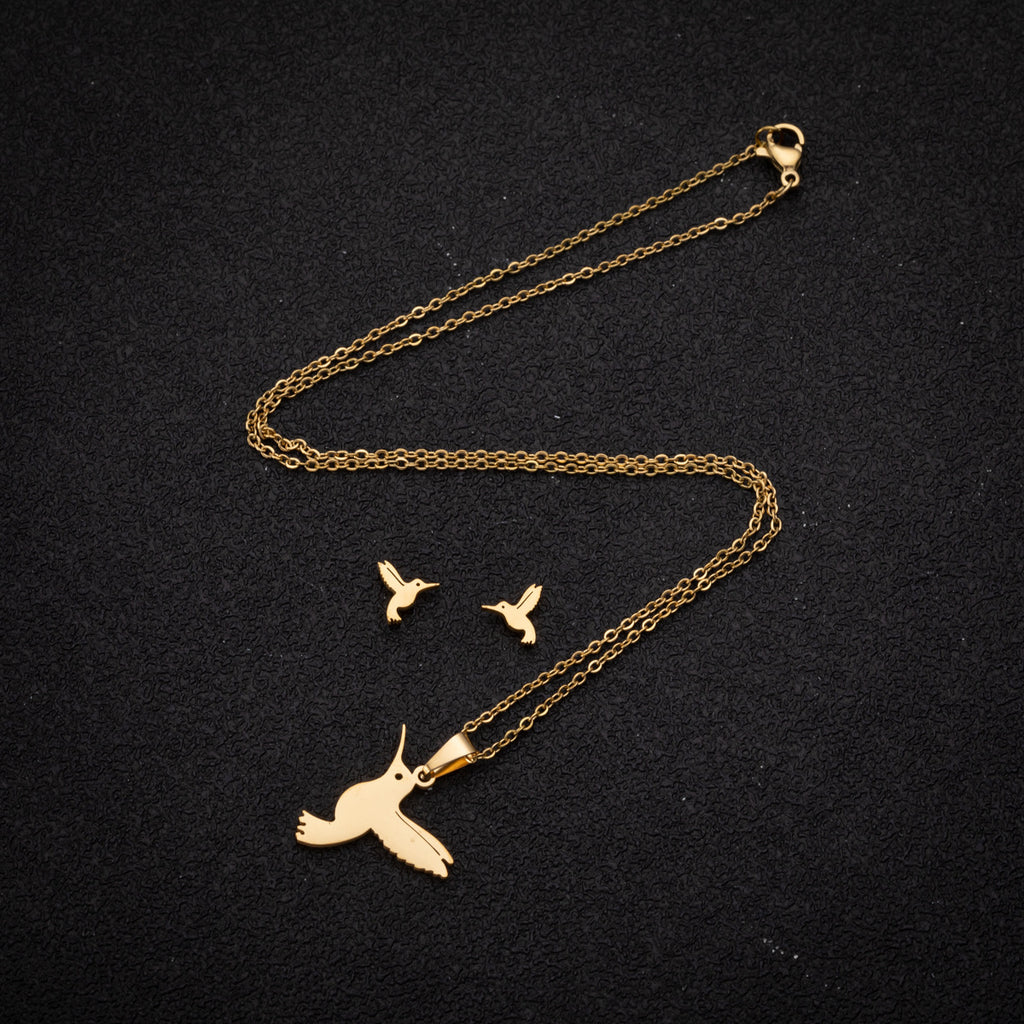 Cute Little Animal Stainless Steel Jewelry Set