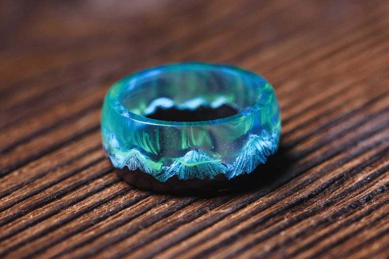 Creative Ornament Dried Flower Epoxy Ring