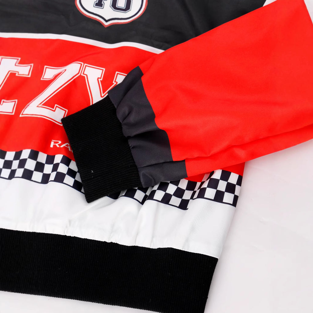 Women's Loose Fashion /Short Letters -Casual Zipper Jacket Coat