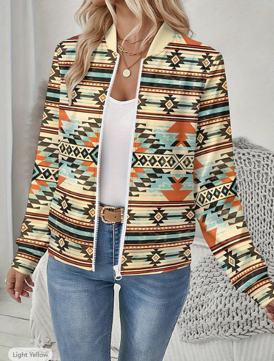 Printed Cardigan Women's Casual