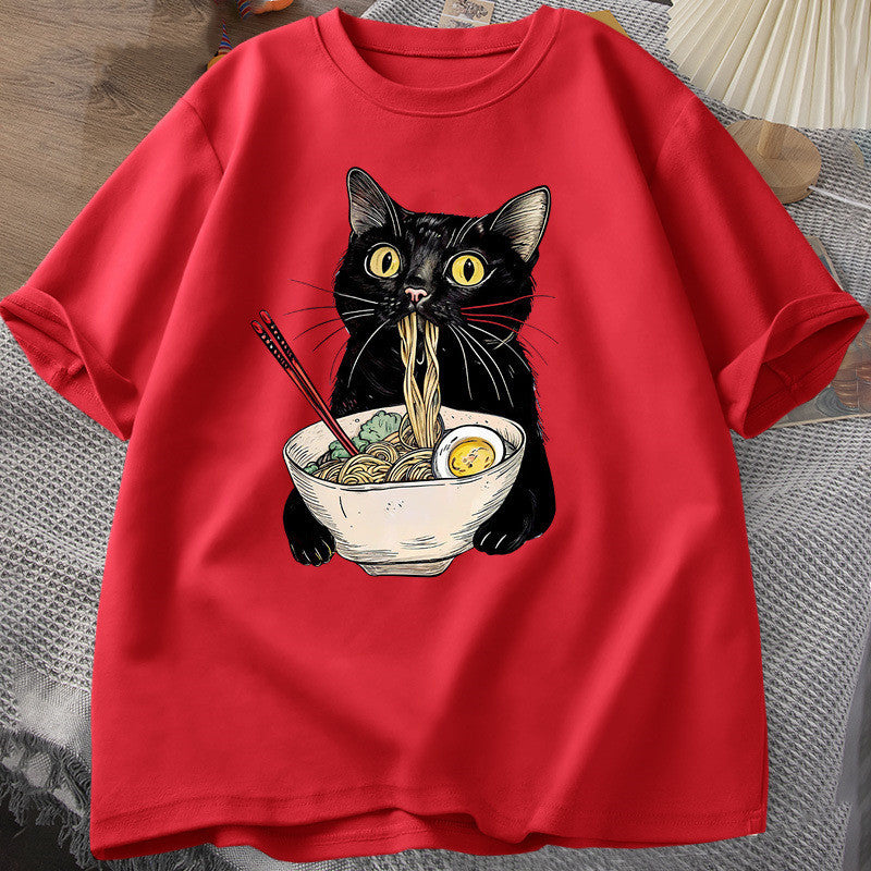 Noodle Ramen Cat T-Shirt