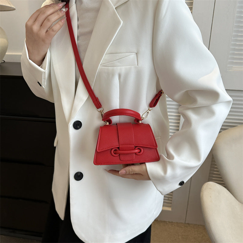 Style Solid Color Shoulder Bag