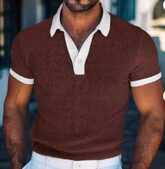 Short Sleeve Men's Polo Shirt Fashion T-shirt