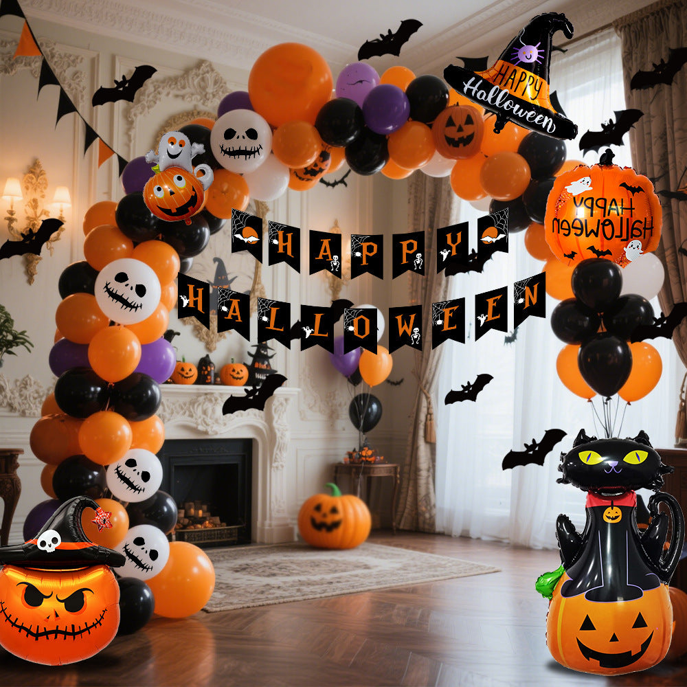 Halloween Hanging Flag Balloon Set- Party Decoration Supplies