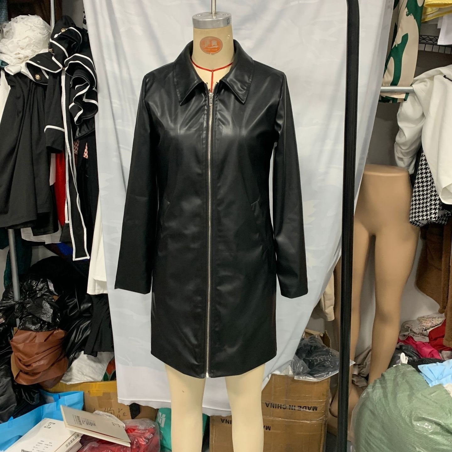 Leather Jacket Elegant High-grade