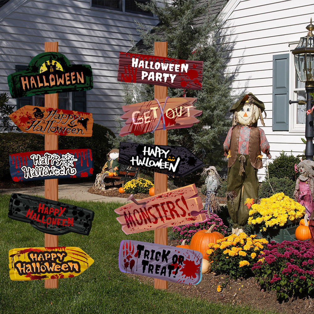 Creative Printing Halloween Decoration- Props Paper Signs