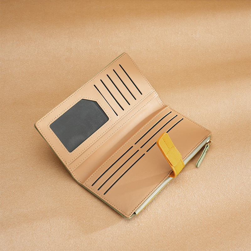 Long Multiple Card Slots Zipper -Women's Wallet
