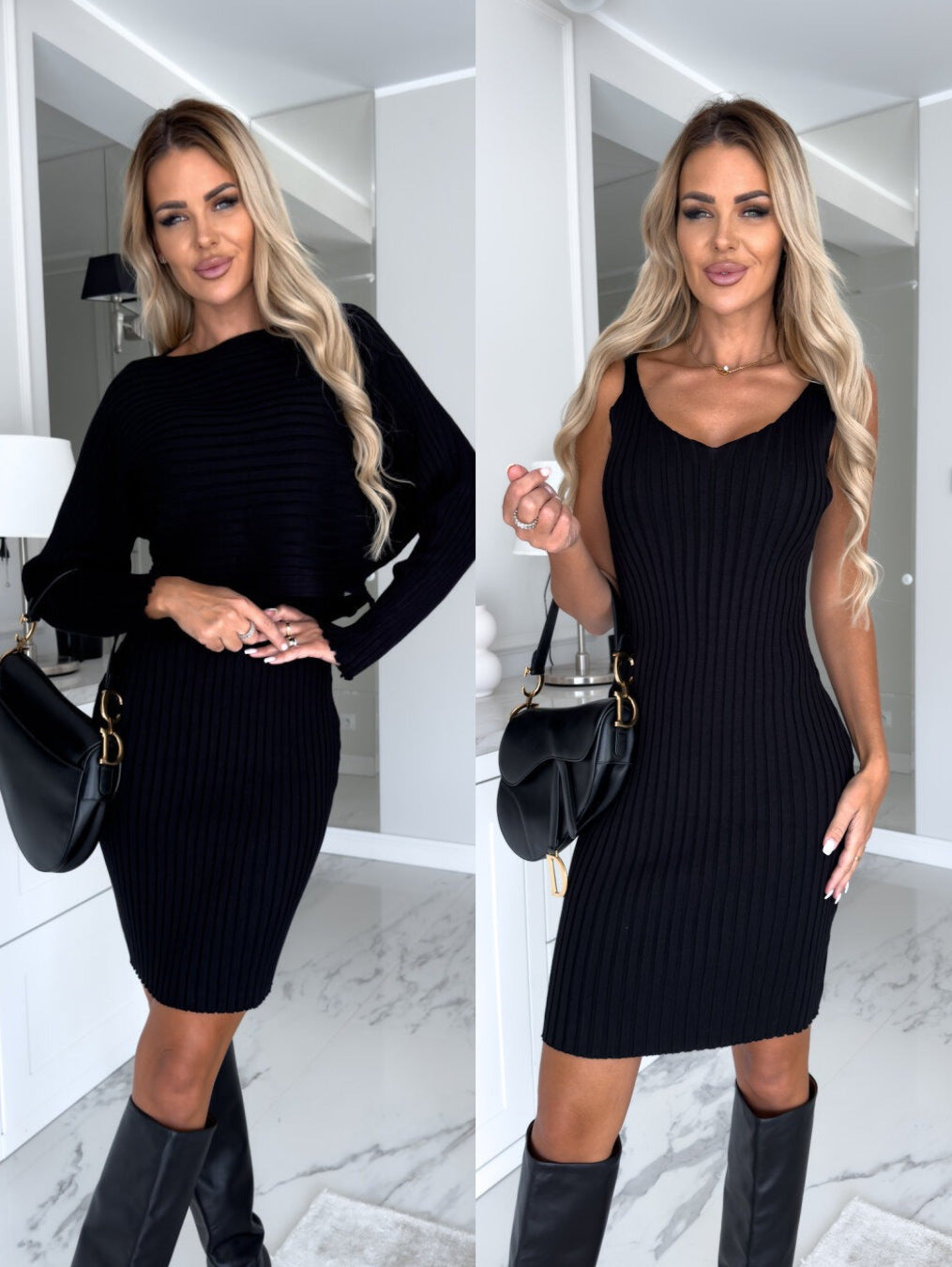 Comfy 2pcs Suit Women's Solid Stripe Long-sleeved