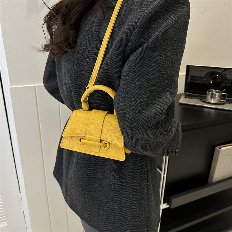 Style Solid Color Shoulder Bag