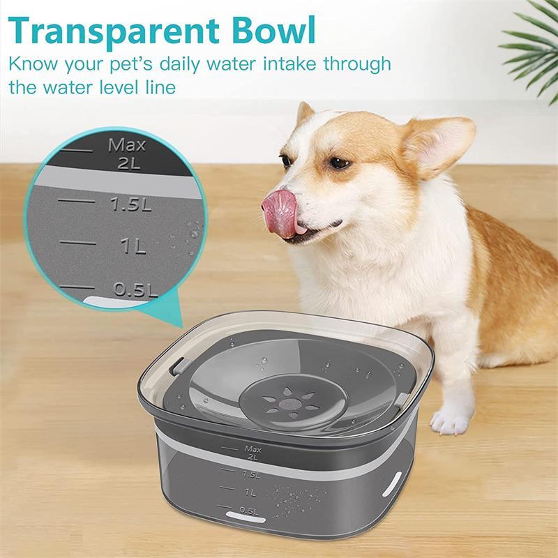 Dog Water Bowl Large Capacity /Spill Proof Dog Bowl