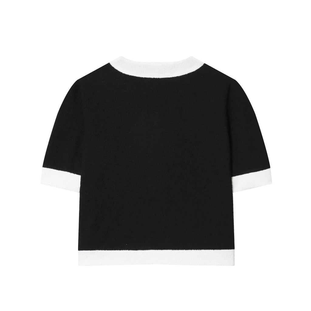 Leather Round Neck Top Stretch High-waisted Trousers Suit