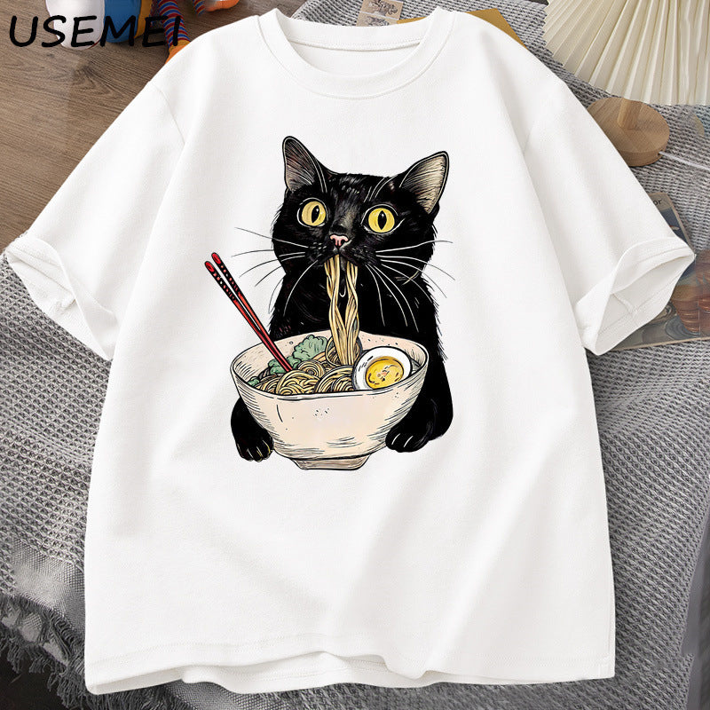 Noodle Ramen Cat T-Shirt
