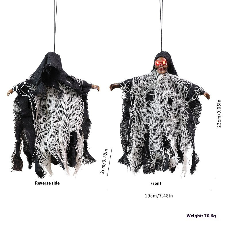 Halloween Hanging Ghost -Iron Chain Glowing Skull \Decorative Ornaments