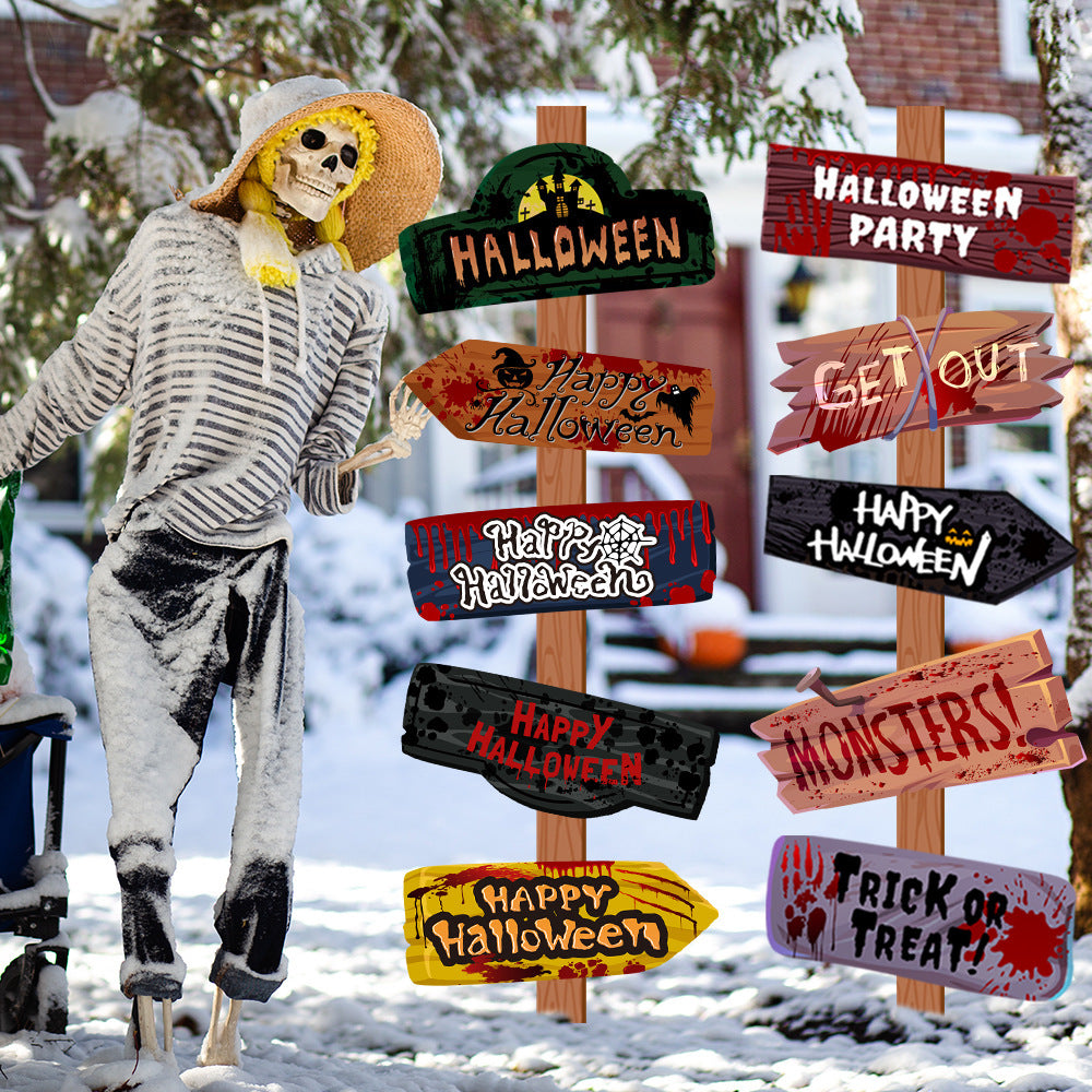 Creative Printing Halloween Decoration- Props Paper Signs