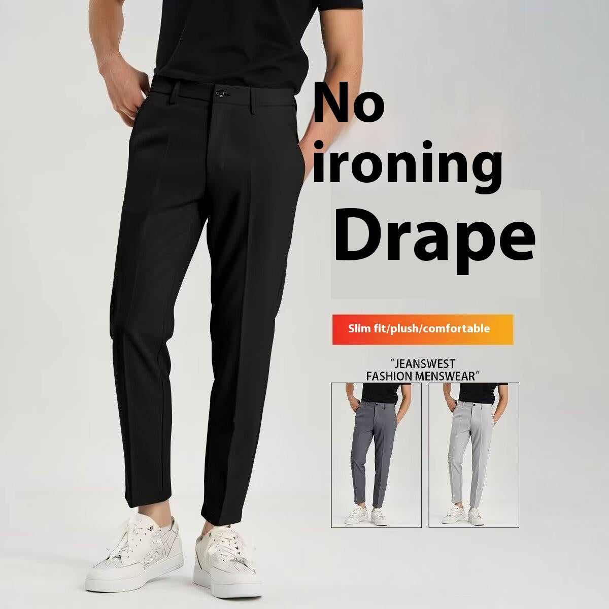 Men's Ankle Tied Pants Versatile -Men's Pants