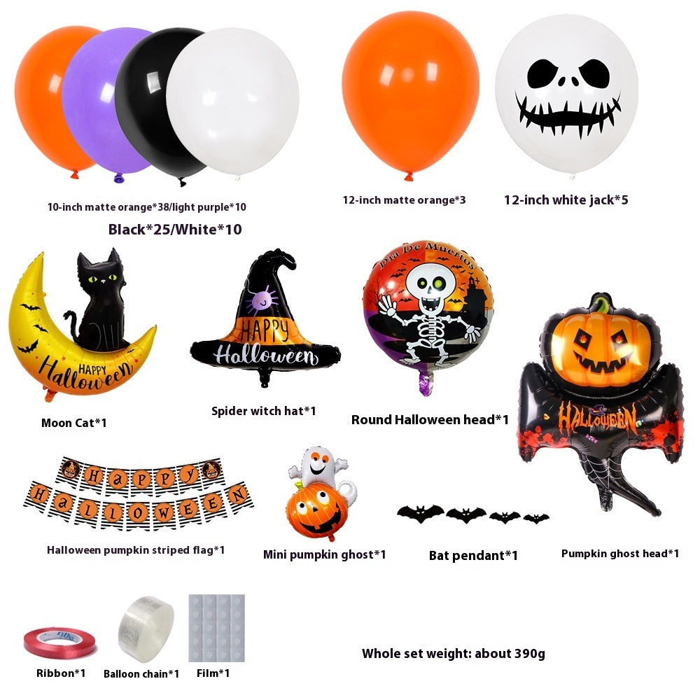 Halloween Hanging Flag Balloon Set- Party Decoration Supplies