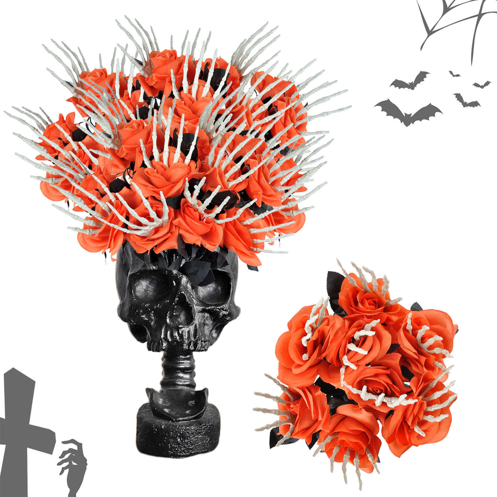 Halloween Skull Hand /Rose- Horror Decoration Ornaments