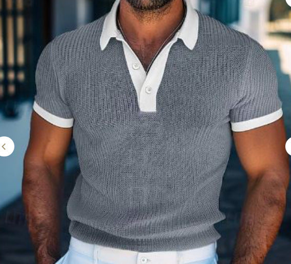 Short Sleeve Men's Polo Shirt Fashion T-shirt