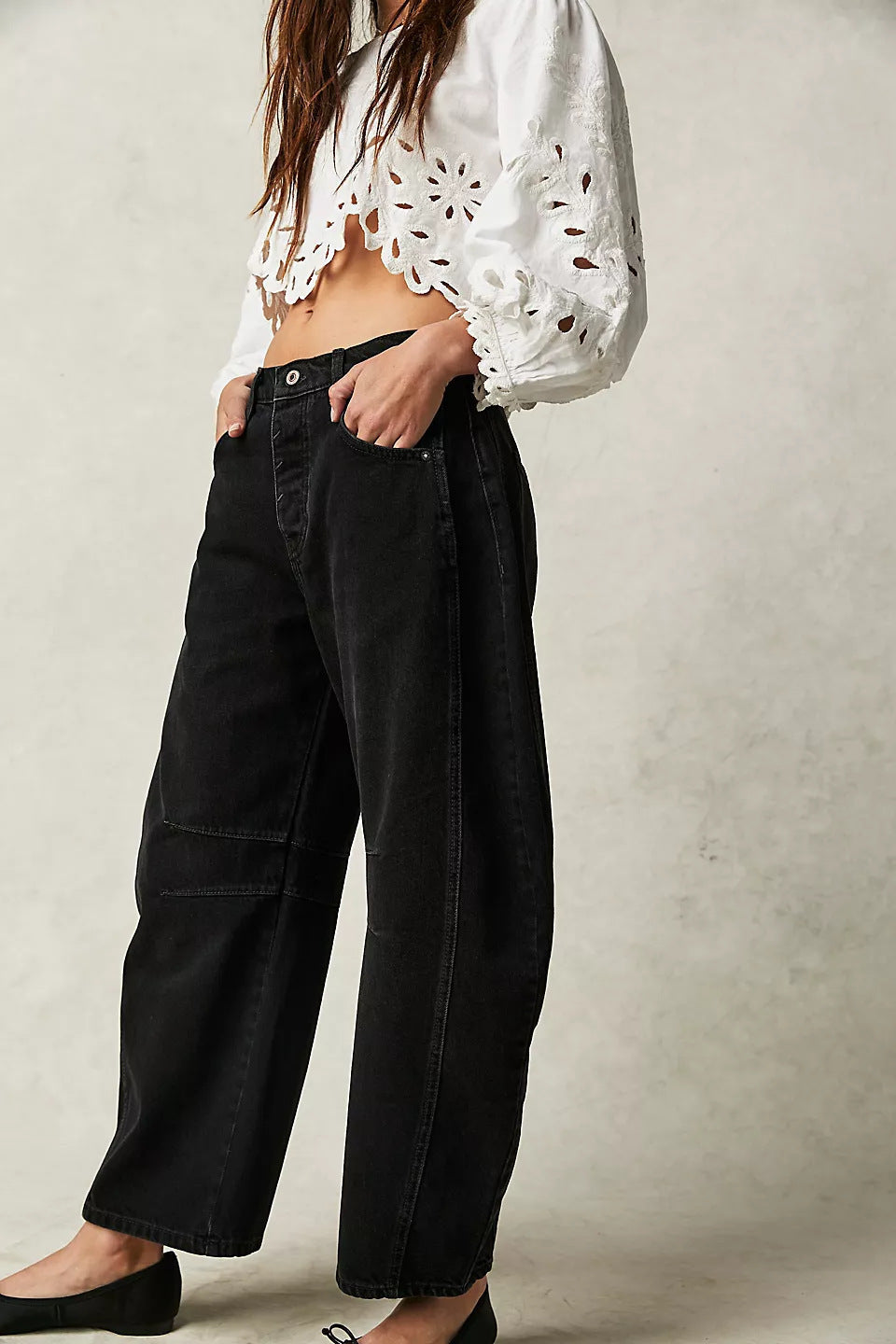 Stylish Jeans , New Loose , Wide-leg Long jeans